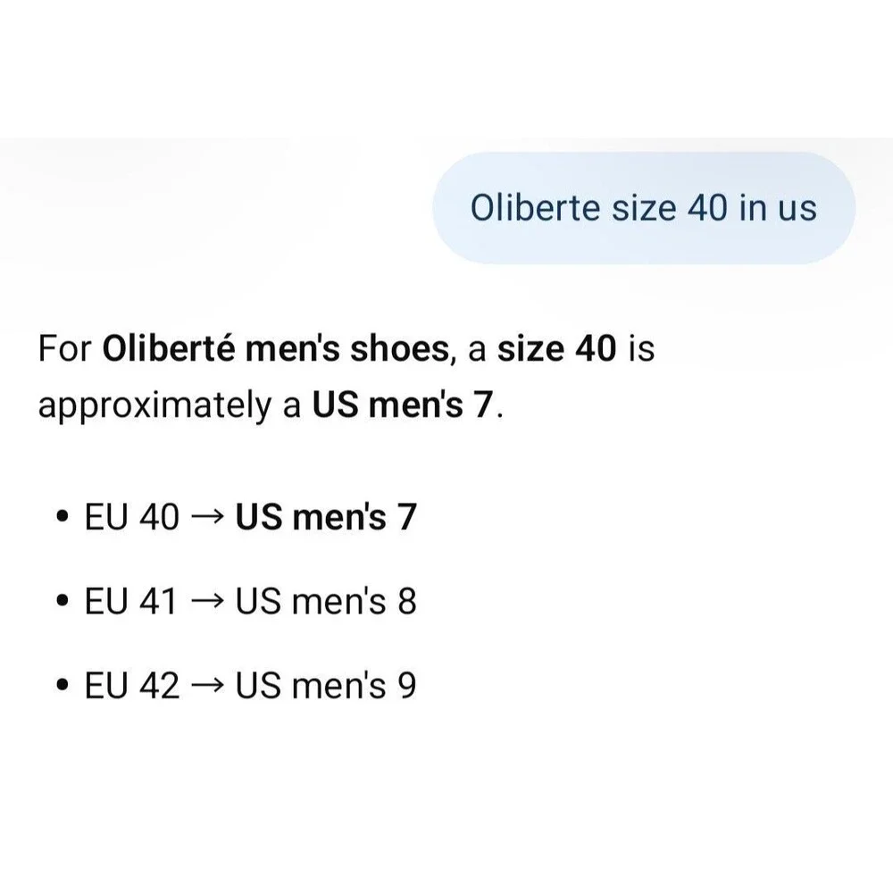 Oliberte gently used